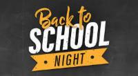 Back to school night (in fancy yellow, black, and white design)